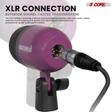 5 Core Drum Microphone Kit 7Pc All Metal Drummer Mics Tom/Snare & Cymbals Wired Instrument Drums Set