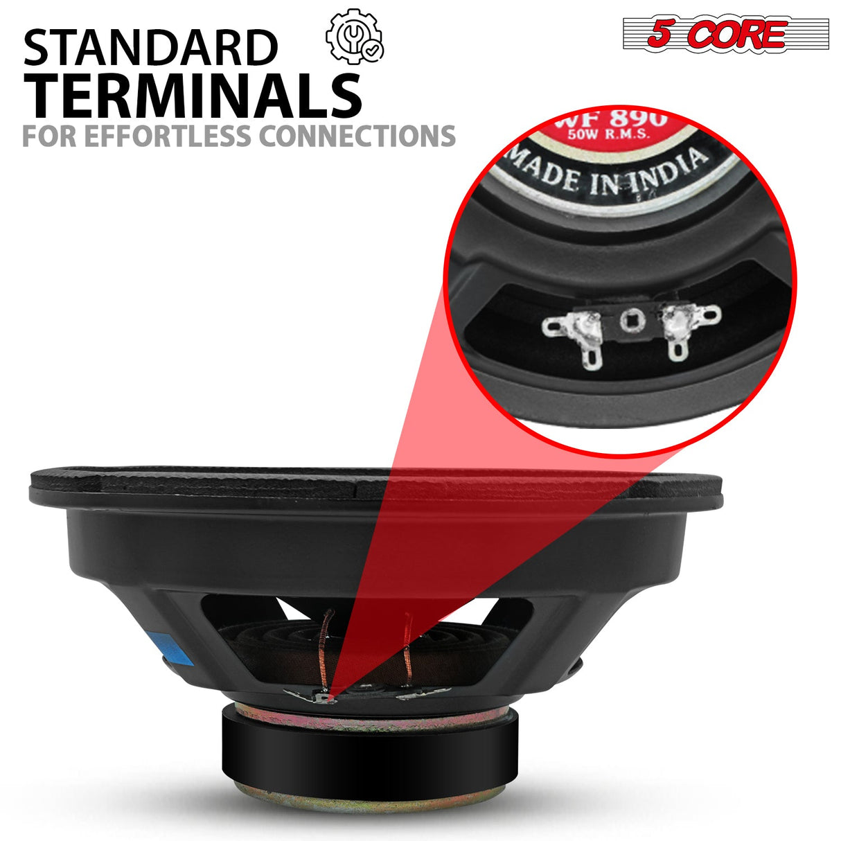 5 Core 8 Inch Subwoofer Speaker 1000W Combined Peak 4Ohm Replacement Car Bass Sub Woofer