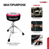 5 Core Drum Throne 4" Padded 23" Adjustable Drummer Stool Seat w Make America Great Again Insignia
