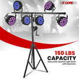 5Core DJ Light Stand Stage Lighting Truss System Hand Crank Up Height Adjustable 65.5 to 111"