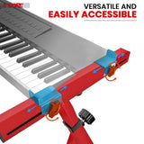 5 Core Keyboard Stand Z Shape Adjustable Foldable Heavy Duty Key Board Piano DJ Controller Stands