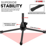 5 Core Mic Stand 2Pcs Adjustable 82" Microphone Stands Floor w 180° Telescoping Metal Boom Arm