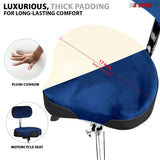 5 Core Drum Throne w Backrest 4" Padded Adjustable 26.5" Drummer Stool w Velvet Top 441Lb Capacity