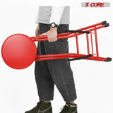 5Core Guitar Stool 3.15" Padded Chair Foldable Heavy Duty Music Seat Built in Foot Rest Guitar Stand