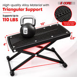 5Core Guitar Foot Stool Height Adjustable Folding Leg Rest Classical Footrest