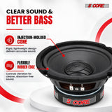 5 CORE 8 Inch Car Audio Subwoofer 1000W 4Ohm Shallow Mount Woofer Speaker