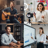 5 Core Microphone 2 Pc Professional Lavalier Mic Wearable Omnidirectional 3.5mm Body Lapel Mics