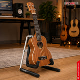 5 Core Ukulele Stand A Frame Metal Body w Soft Padded Arms Support Banjo Ukuleles Mini Guitar Violin White