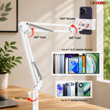 5 Core Tablet Floor Stand 360° Rotatable Adjustable Overhead Universal Bed Phone iPad Stand
