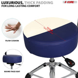 5 Core Drum Throne w Backrest 4" Padded Stool Airlift Adjustable 25.5" Drummer Chair 441Lb Capacity