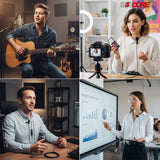 5 Core Microphone 2 Pc Professional Lavalier Mic Wearable Omnidirectional 3.5mm Body Lapel Mics