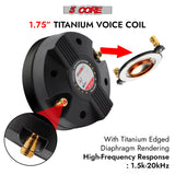 5 Core Compression 2Pcs Driver 3.5 Inch Tweeter Horn Audio Throat 220W Peak Loud 8 Ohm Titanium Diaphragm