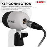 5 Core Drum Microphone Kit 7Pc All Metal Drummer Mics Tom/Snare & Cymbals Wired Instrument Drums Set