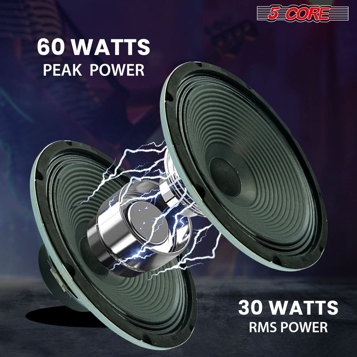 5 Core 10 Inch Guitar Speaker 60W Replacement 8 Ohm Amplifier Cabinet Driver