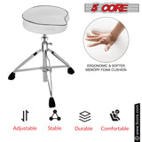 5Core Drum Throne Padded Guitar Stool Saddle Drummer Seat for Adults & Kids