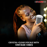 5 Core Retro Dynamic Vocal Iconic Microphone Vintage Style Classic Cardioid Unidirectional Mic