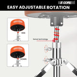 5 Core Drum Throne 5" Padded Drummer Seat Adjustable Drumming Chair w Luxury Velvet Top