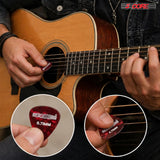 5 Core Guitar Picks 12 Piece Celluloid Light Medium Heavy Extra Heavy for Acoustic Electric Guitars