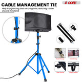 5 Core Speaker Stand Adjustable 31 to 36" PA DJ Tripod Stands Heavy Duty w 35mm Insert 132 Lbs