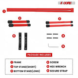 5 Core Keyboard Stand X Shape Adjustable Foldable Portable Key Board Stands w Locking Strap