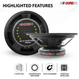 5 Core Car Subwoofer 10" 3000W Pro Audio Deep Bass Component Sub Woofer 4Ohm Replacement Speaker