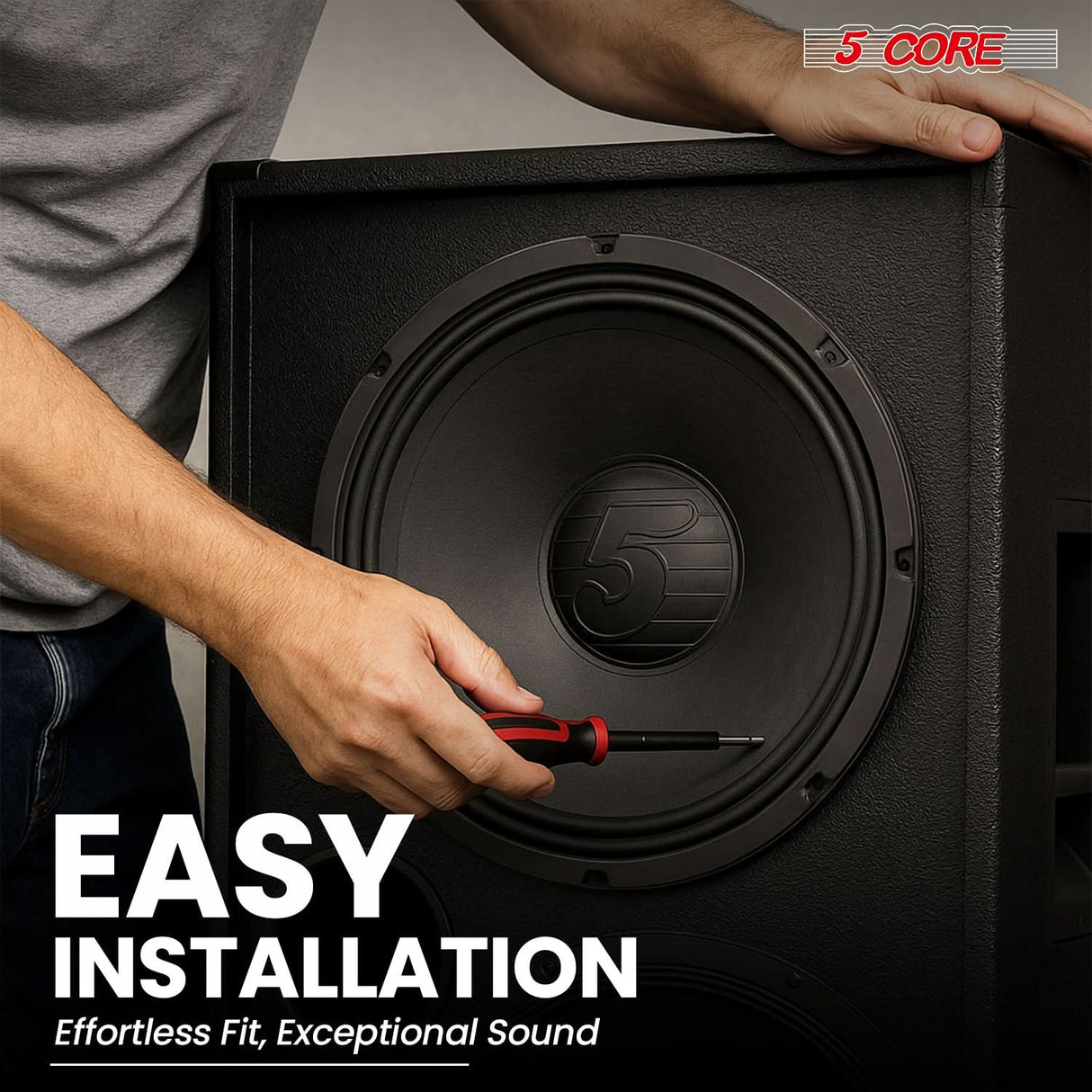 5 Core 12" Subwoofer Speaker 100W RMS Full Range Audio PA DJ Sub Woofer 8Ohm Bass Replacement Driver