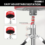 5 Core Drum Throne 5" Padded Drummer Seat Adjustable Drumming Chair w Luxury Velvet Top
