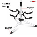 5 Core Guitar Stand Adjustable Double Guitars Stands Floor w Neck Holder for Acoustic Electric Bass