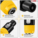 5 Core Speakon Adapter High Quality Audio Jack Male Audio Pin Speaker Adapter Connector