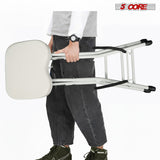 5Core Guitar Stool 3.15" Padded Chair Foldable Heavy Duty Music Seat Built in Foot Rest Guitar Stand