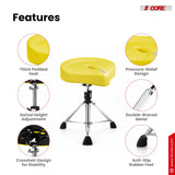5 Core Drum Throne w 4.5" Padded Stool Adjustable Drummer Chair