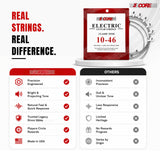5 Core Guitar Strings Nickel Plated Acoustic Electric Guitar String Set w Picks