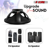 5Core 18 Inch Subwoofer Speaker 1200W Max 8Ohm Full Range Replacement DJ Sub Woofer