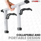 5 Core Double Guitar Stand A Frame Shape w Foam Arms Supports Acoustic Electric Bass Ukulele Banjo