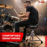5 Core Drum Throne 4" Padded 23" Adjustable Drummer Stool Seat w Make America Great Again Insignia