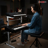5 Core Keyboard Stand Adapter 2 Tier Adjustable Second Extension Add On for Digital Piano Stands