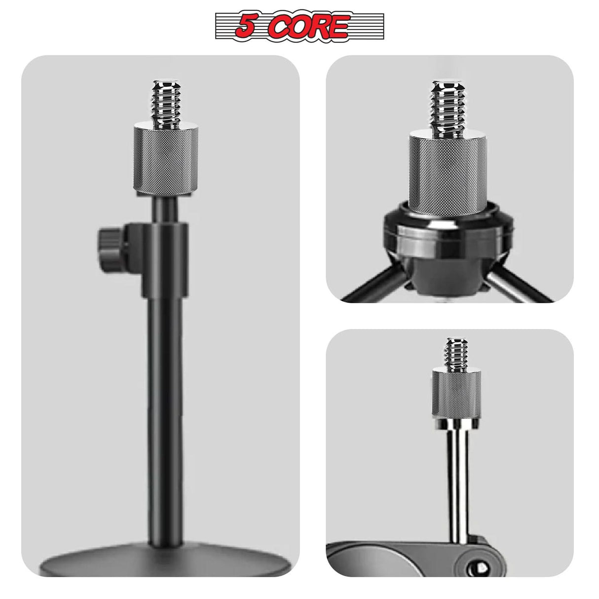 5 Core Mic Stand Adapter 12 Pieces 5/8 Female to 1/4 Inch Male Screw Thread Conversion Connector