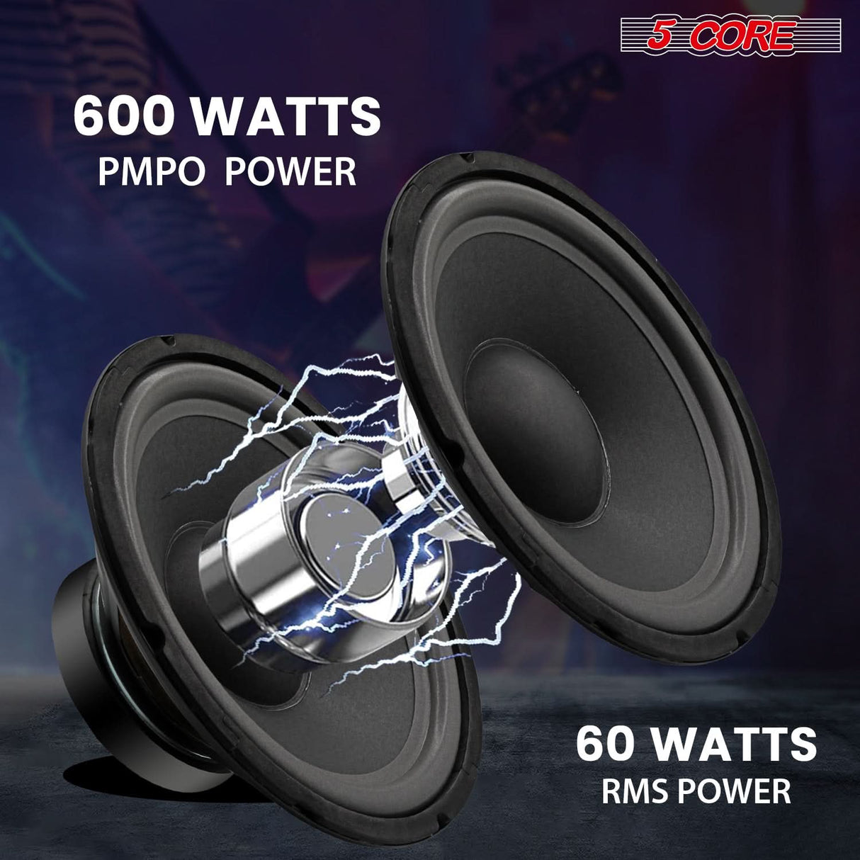 5 Core 10 Inch Guitar Speaker Replacement 600W 4 Ohm for Amplifier Cabinets