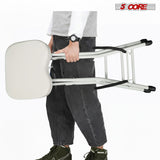 5Core Guitar Stool 3.15" Padded Chair Foldable Heavy Duty Music Seat Built in Foot Rest Guitar Stand