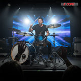 5 Core Snare Drum Stand w Drum Sticks Holder Double Braced Heavy Duty Tripod Stand Adjustable 22"