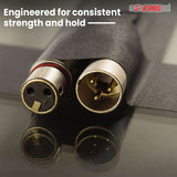 5 Core Gaffers Tape 2" 30 Yards 4Pcs Professional Black Pro Gaff Tape Non Reflective Water Resistant