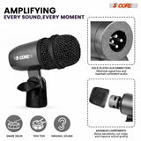 5 Core Conga Mic Snare Tom Microphone Drum Kit Condenser XLR Instrument Mics