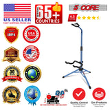 5 Core Guitar Stand Floor Adjustable Heavy Duty w Neck Holder for Acoustic Electric Classic Bass