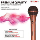 5Core XLR Microphone Dynamic Mic Karaoke Singing Studio Microfono Handheld Mics