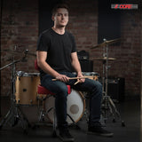 5 Core Drum Throne w Backrest 4" Padded Stool Adjustable 24.5" Drummer Chair w 441Lb Capacity