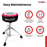 5 Core Drum Throne 4" Padded 23" Adjustable Drummer Stool Seat w Make America Great Again Insignia