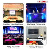 5 Core Speaker Stand Adjustable 31 to 54" PA DJ Tripod Stands Heavy Duty w 35mm Insert 132 Lbs
