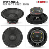 5 Core 8 Inch Woofer Pair 200W Car Subwoofer 4Ohm Replacement Deep Sub w Poly Cone