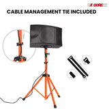 5 Core Speaker Stand Tripod Pair Adjustable PA DJ Universal Pole Mount