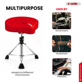 5 Core Drum Throne w 4.5" Padded Stool Adjustable Drummer Chair